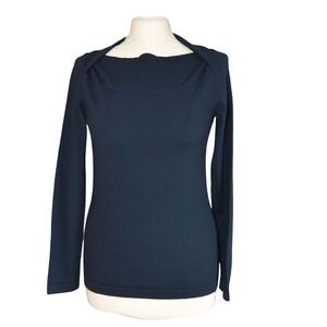 Banana Republic 100% Merino Wool Sweater Size Small Pink Red Cream